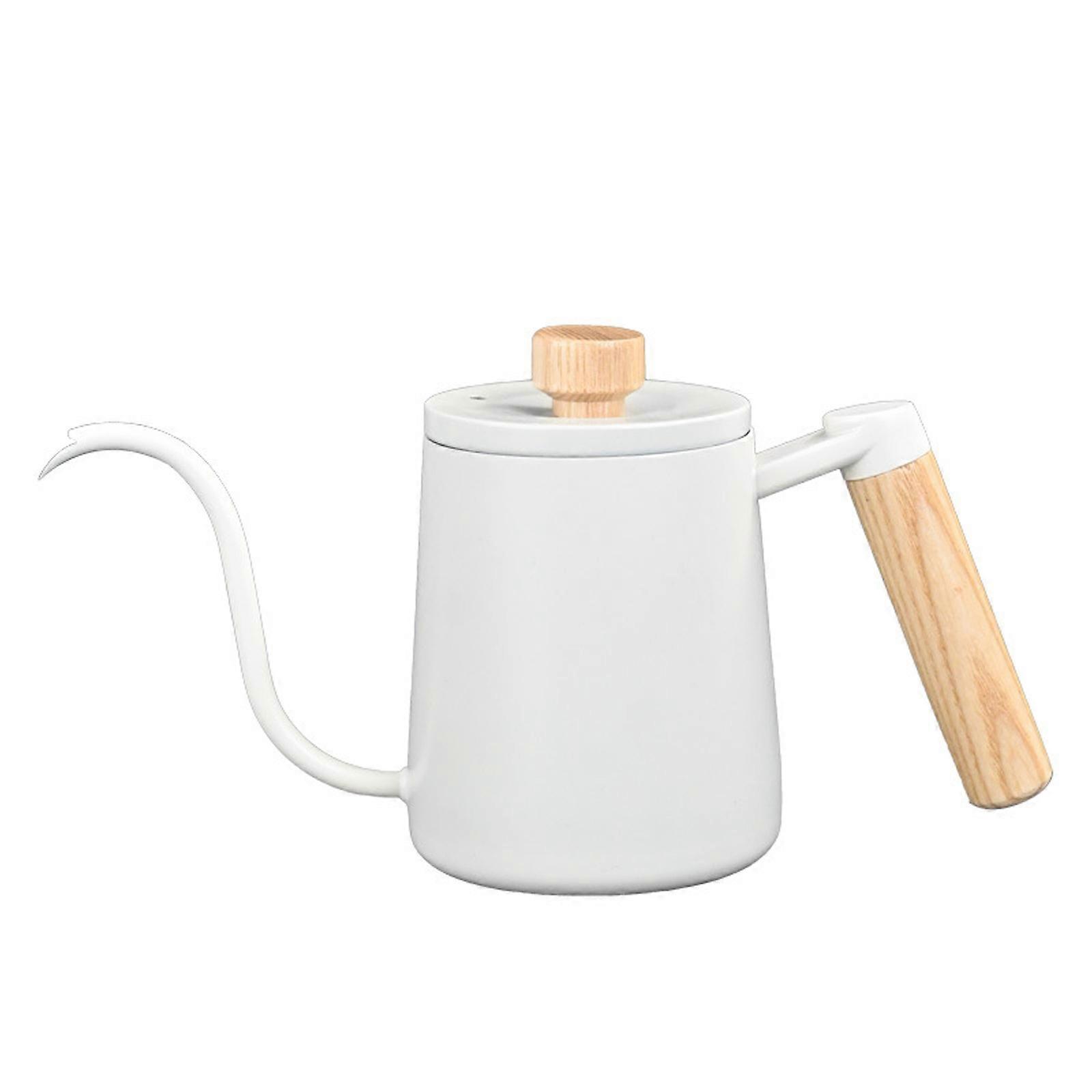 Durable Food Grade Nonrust Steel Coffee Kettle Long Spout Design Ideal For Hanging Ear Drip Coffee Preparation
