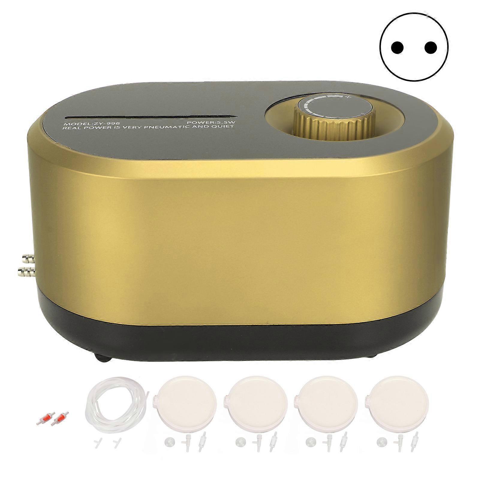 Aquarium Oxygen Pump Ultra Quiet Adjustable Power Failure Self Starting Powerful Portable Fish Tank Air Pump for Fishing EU Plug 220V