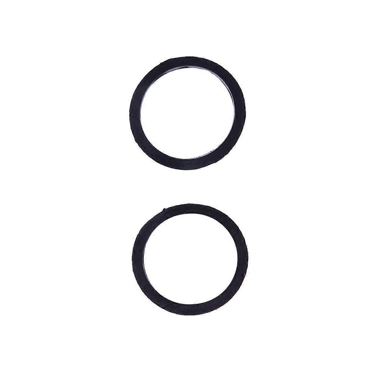 Gasket Flat Ring Rubber Sealing Accessory 2Pcs For Pipe Flush Heat-Resistant Elasticity