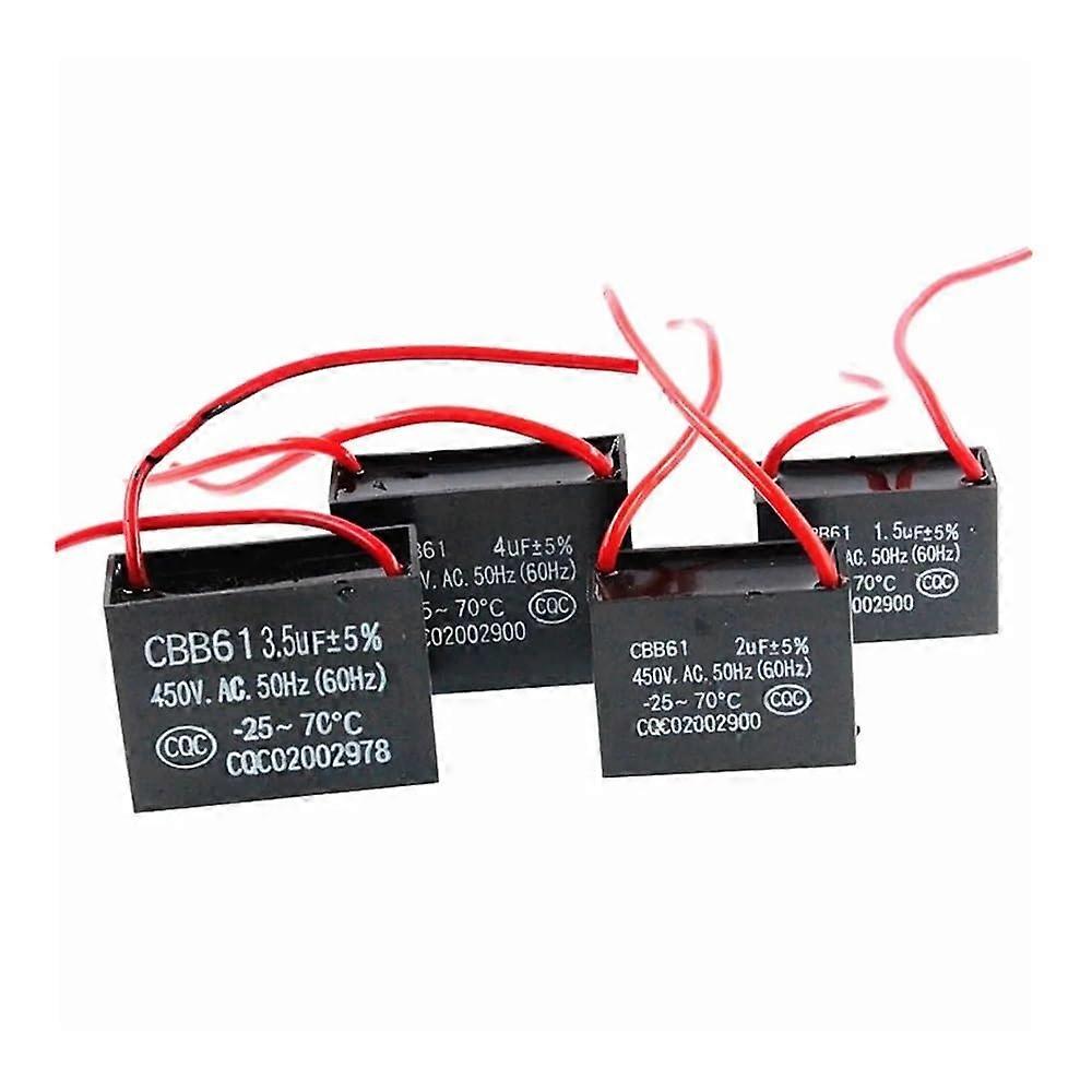 1 x 450V 3uF 3mF CBB61 Electronic Starter Start Run Fan Capacitor