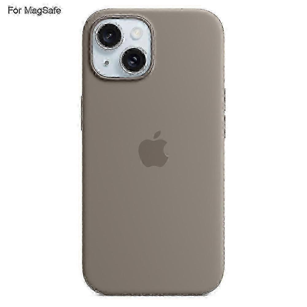 For Iphone 15 Case Compatible With Magsafe Liquid Silicone Phone Back Cover [induction Popover]
