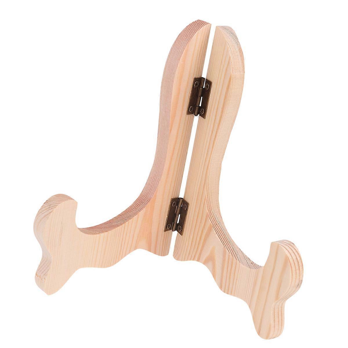 Table Display Stand Tea Cake Holder Elegant Curved Leg Design Wood Material 4Pcs