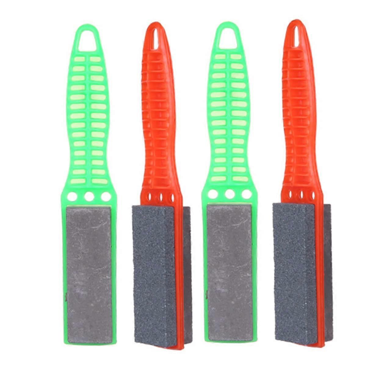 4 Piece Knife Sharpener Tool Set, Multifunctional Whetstone, Kitchen Honing Stone, Random Color Options