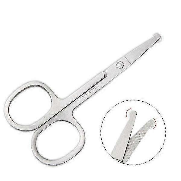 Nose Hair Scissors - Rounded Edges in Silver Color
