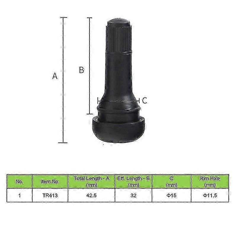 Snap-in βαλβίδες ελαστικών Tr413 Tr414 Tr412 Tr418 Tubeless λαστιχένια στελέχη βαλβίδων ελαστικών Epdm θηλές ελαστικών με πλαστικό καπάκι βαλβίδας Πυρήνας ορείχαλκου