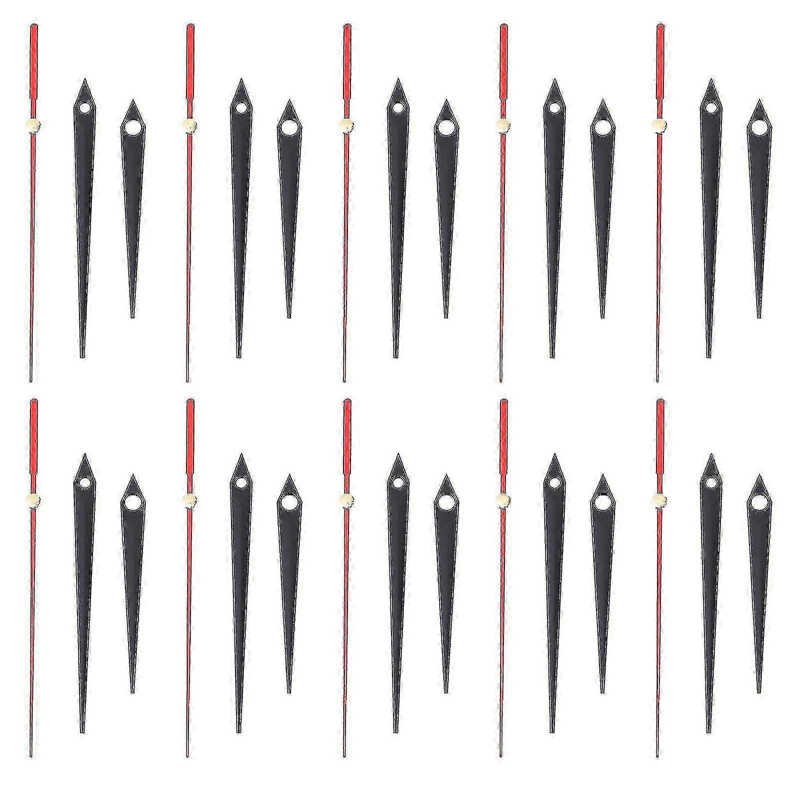 10 Sets Silent Clock Hands Replacement Parts for Precision Wall Clocks