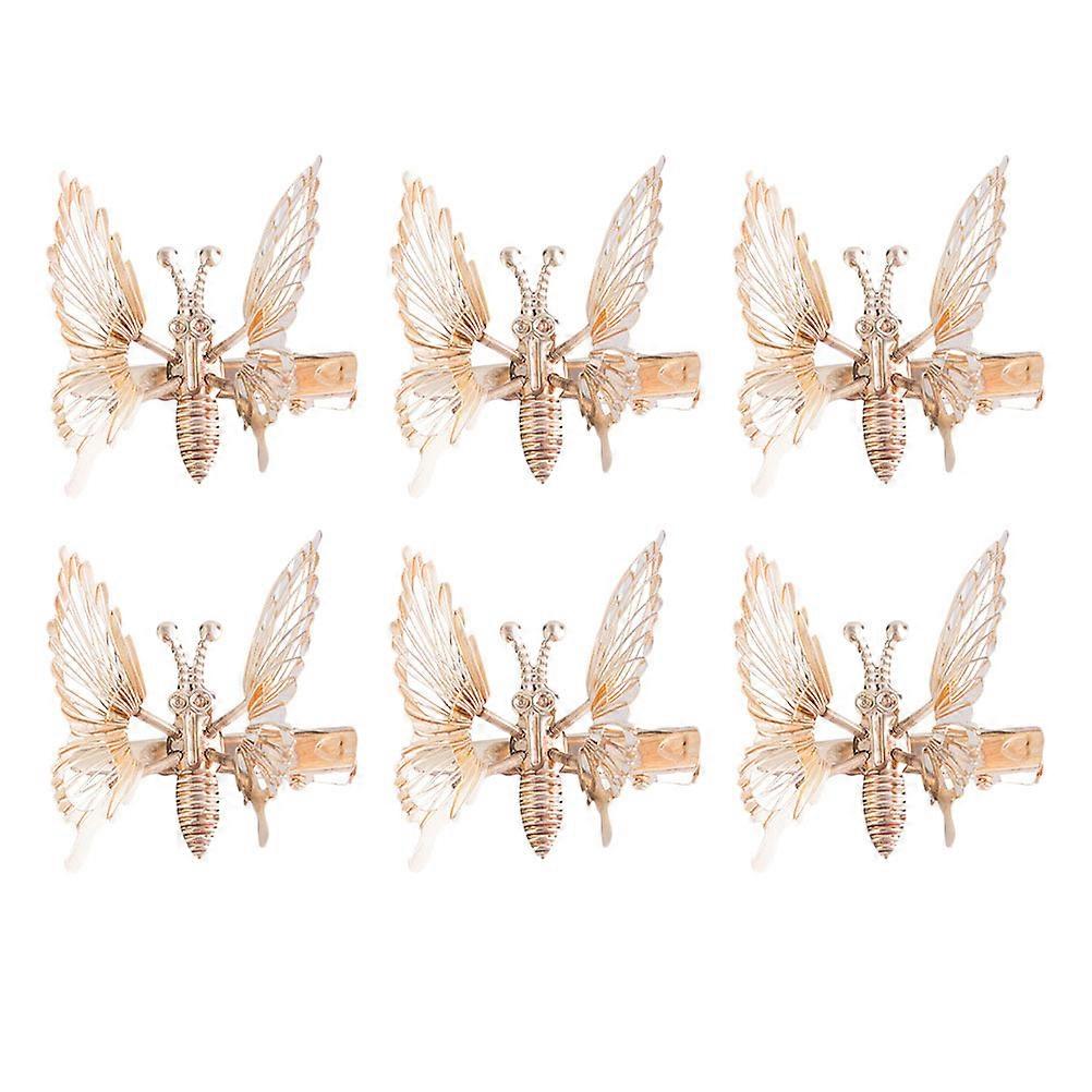 Golden Alloy Hair Clip with Delicate Design for Decor Perfect for Daily Use and Special Occasions 3 pcs