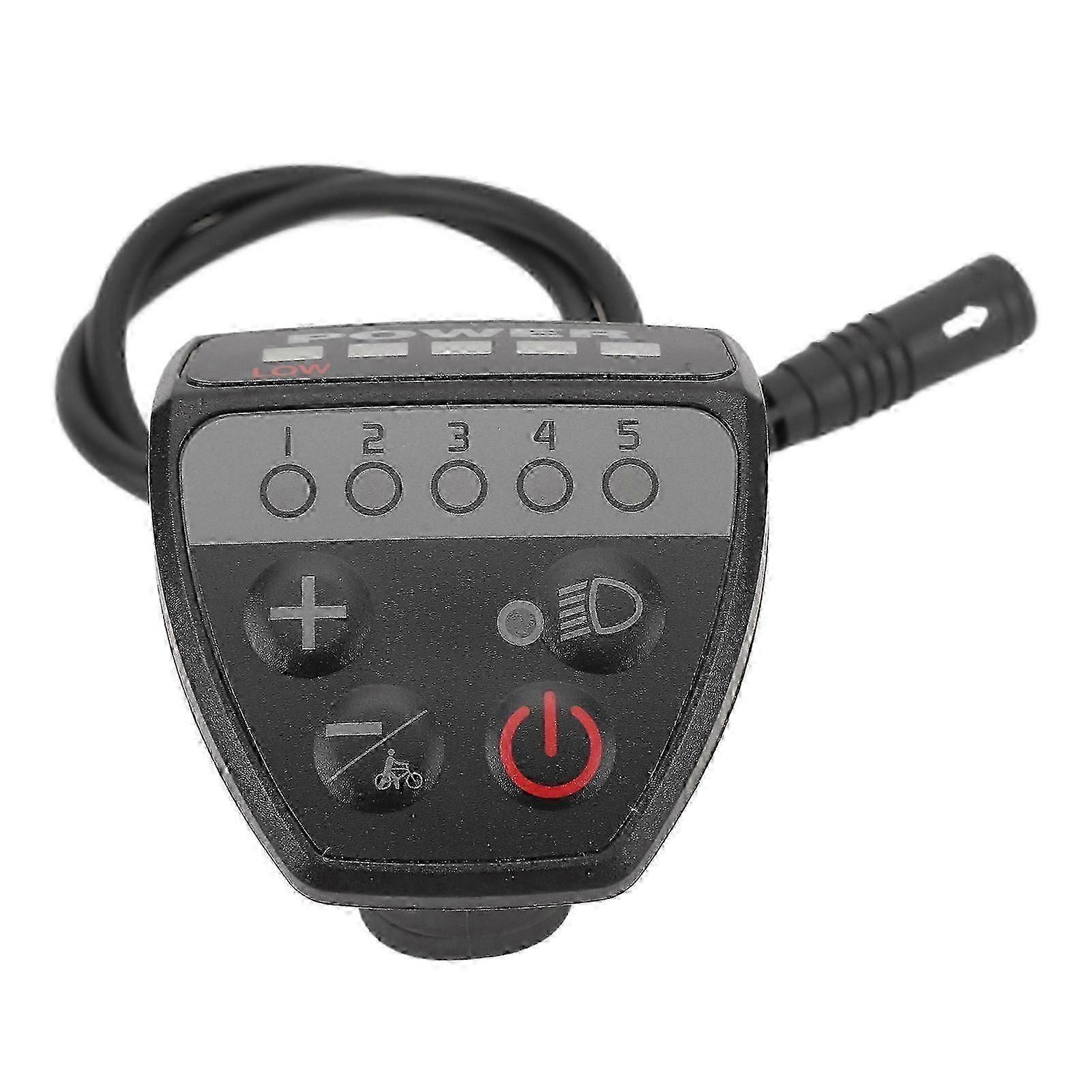 Electric Bike LED Display Speed Controller Smart Lightweight 24v 36v 48v Water Resistant 5pin Speed Controller LED Display Panel for Mid Drive Motor
