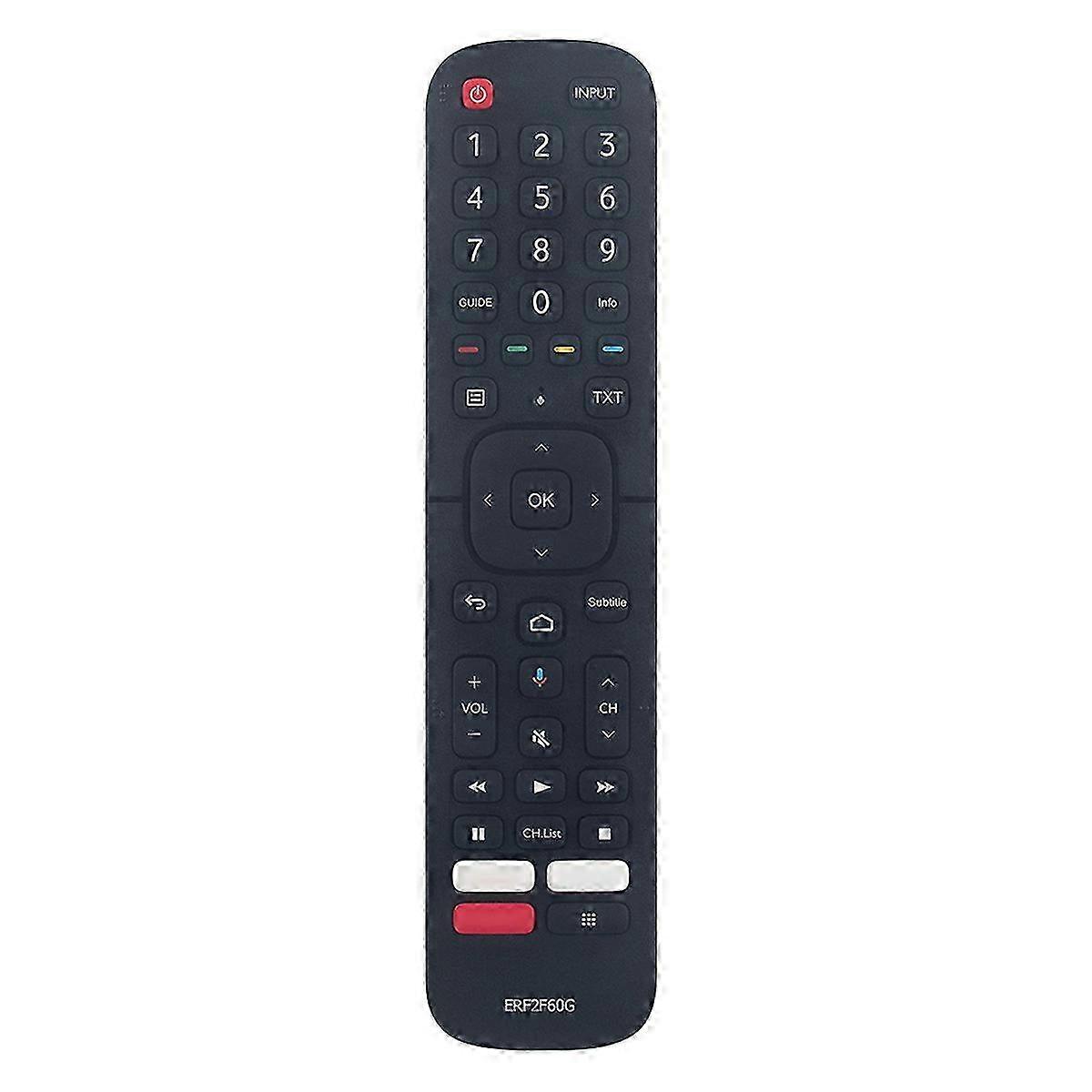 ERF2F60G Replace Remote Control for Hisense Smart Android TV 9.0 Pie 32A56E 40A56E(Without Voice Fun Edition 0708