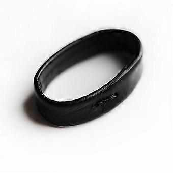 Premium Lederen Horlogeband Borgring Loop Hoop Keeper Zwart Bruin Gesp-Yvan