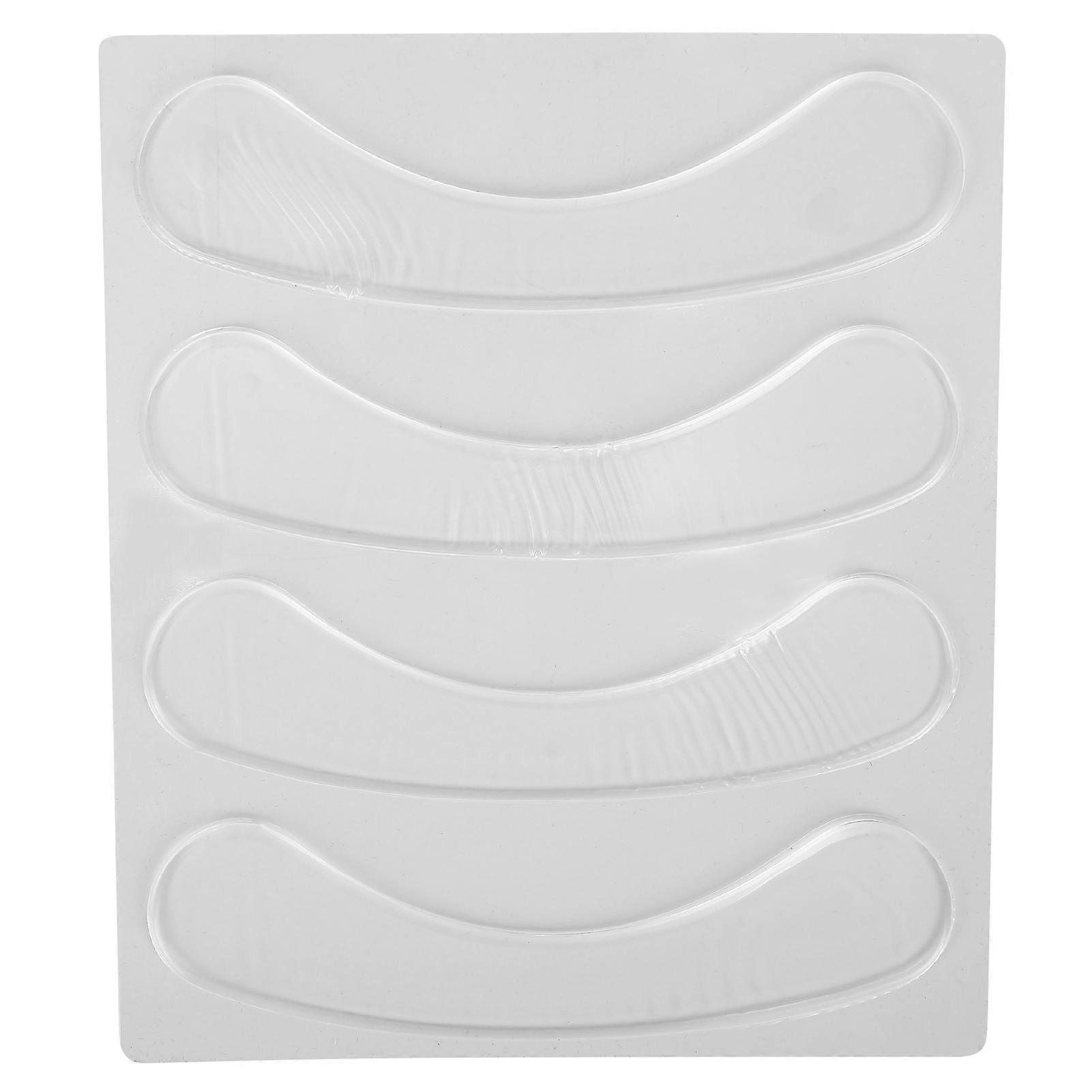 4pcs Silicone Lip Anti Wrinkle Patch Réutilisable Transparent Skin Wrinkle Smoothing Patch