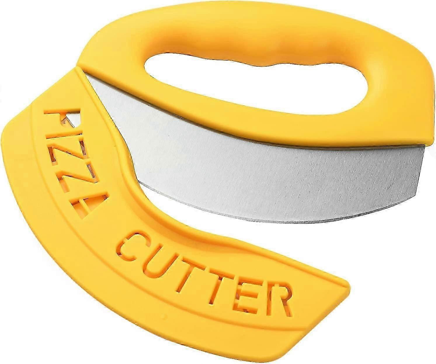 Stainless Steel Pizza Cutter & Dough Scraper  Essential Kitchen Tool
