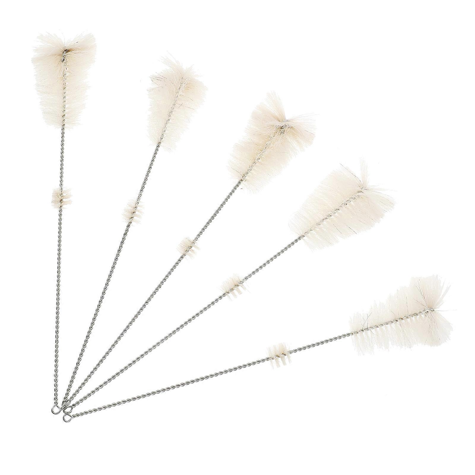 Tube Cleaning Brush for Glass Tubes Made of Synthetic Material Beige Color Safe and