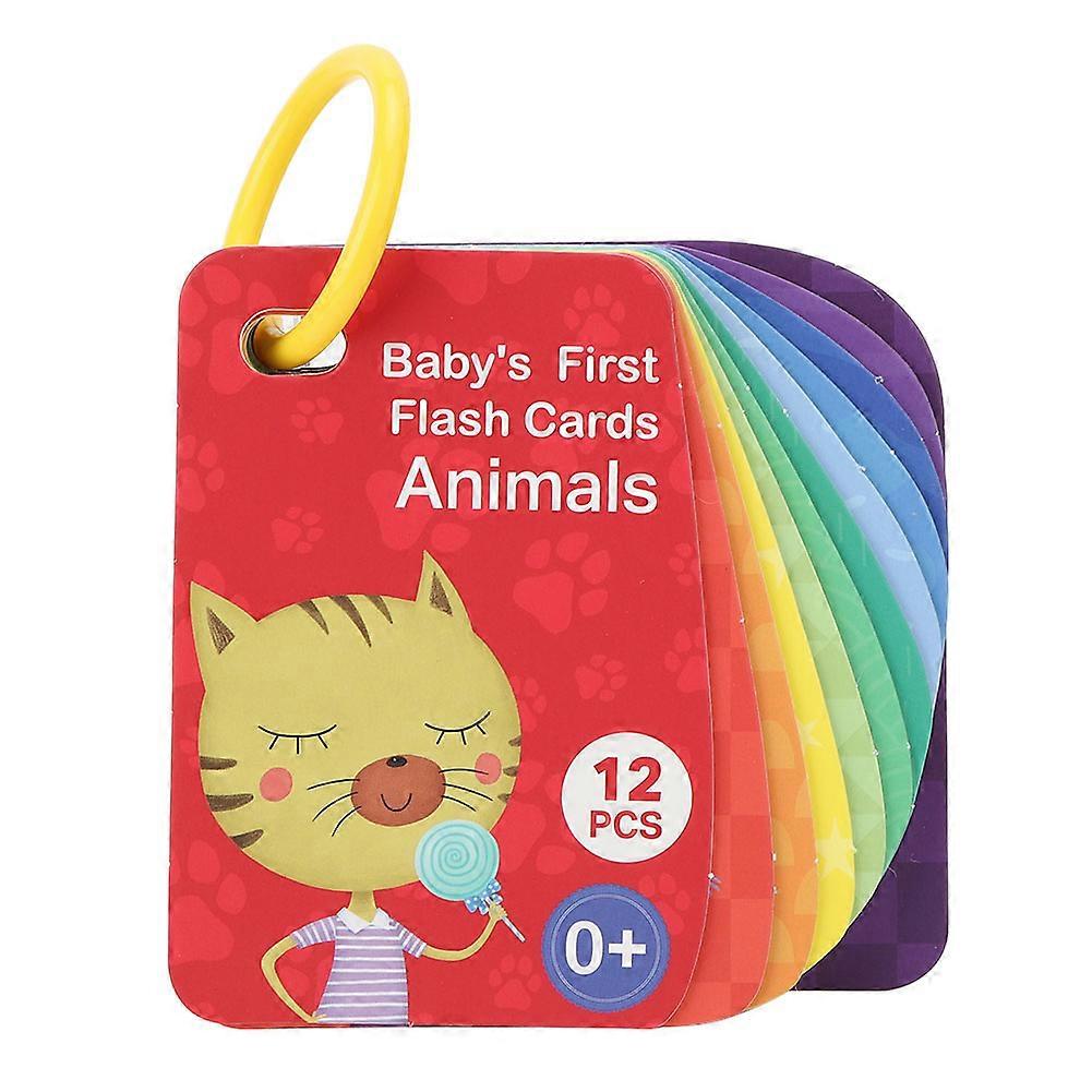Kid Cognitive Early Educational Parent Child Interaction English Learning Card Toy(Type A )