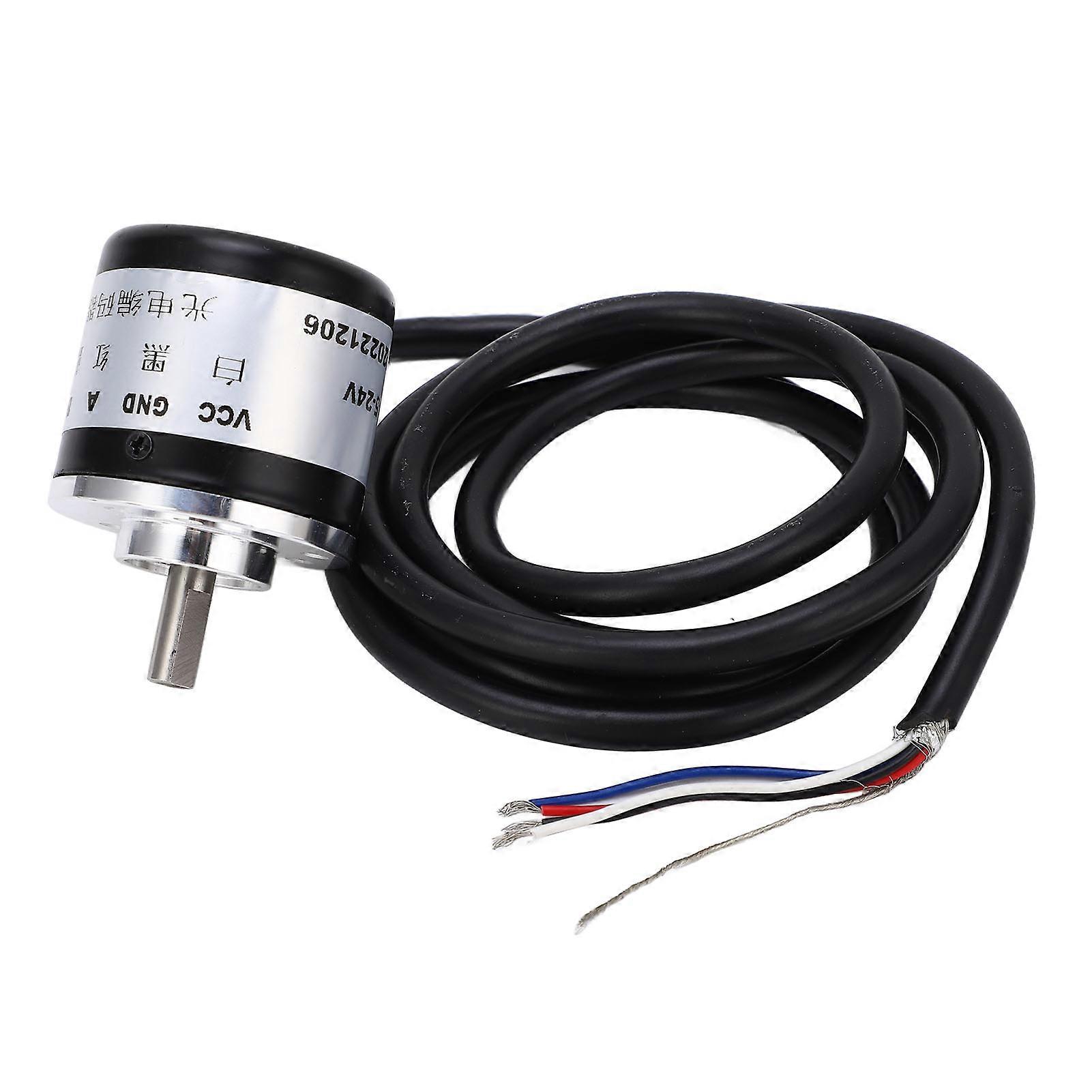 Photoelectric Rotary Encoder Gear Box Motor Incremental Encoder 6mm D Type Output Shaft 5‑24V HAJ600P/R 