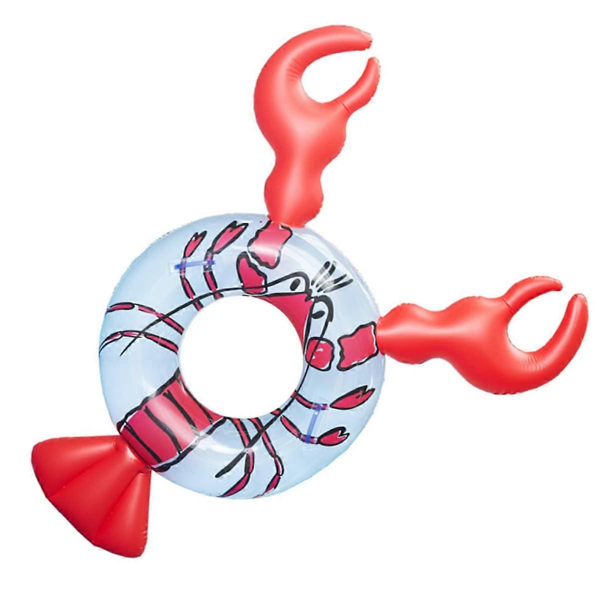Swimming Supplies Safe Swimming Ring Inflatable Floating Row Lobster