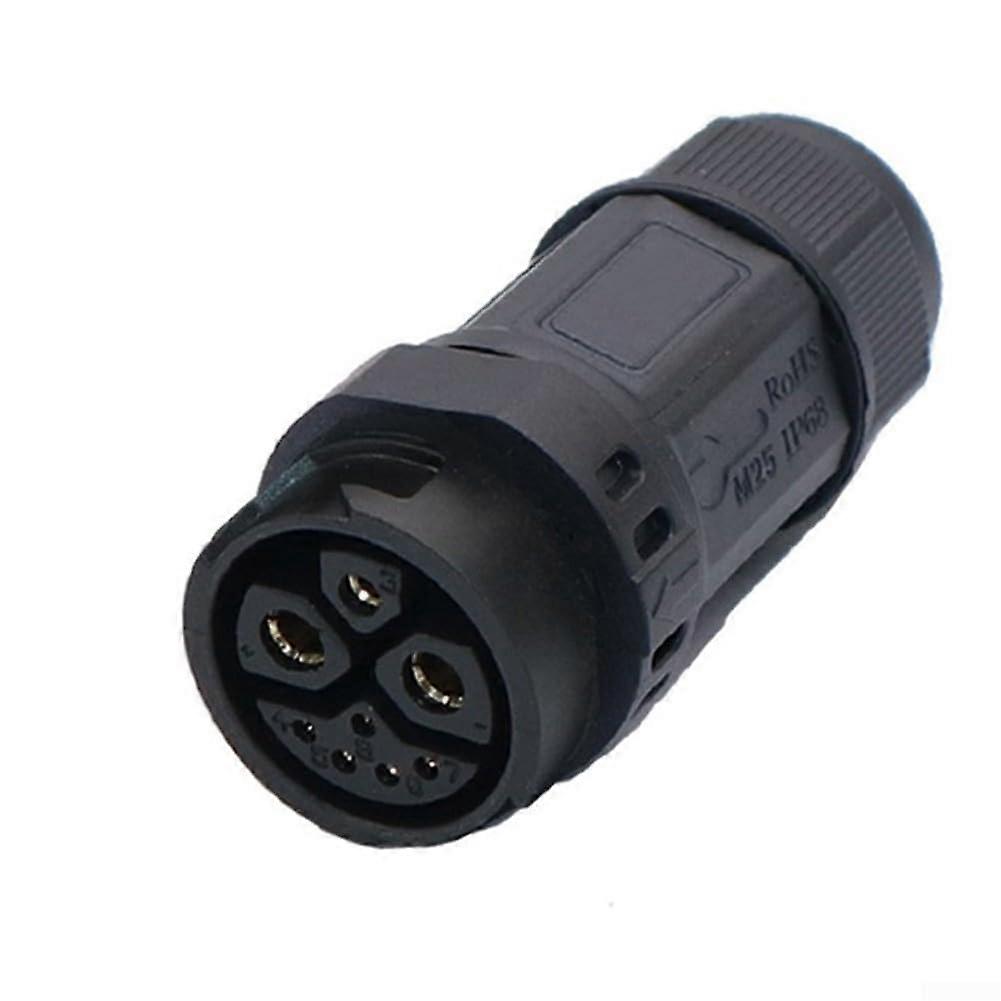 Reliable motorcycle charging socket, 2 1 5pin, male, female, battery connection with voltage values (C)