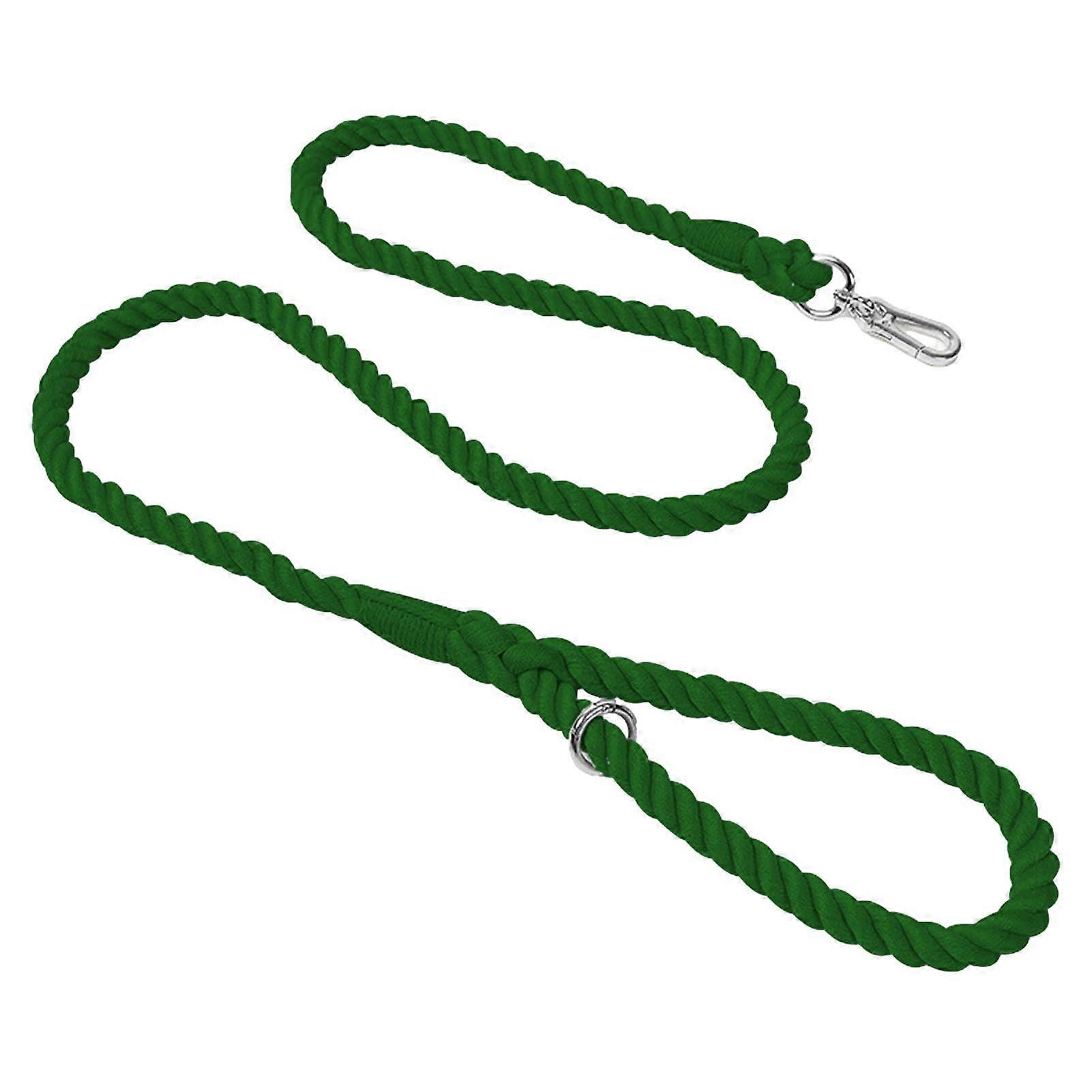 Large Dog Leashes, Strong 5Foot Durable Rope Leashes for Training, Green