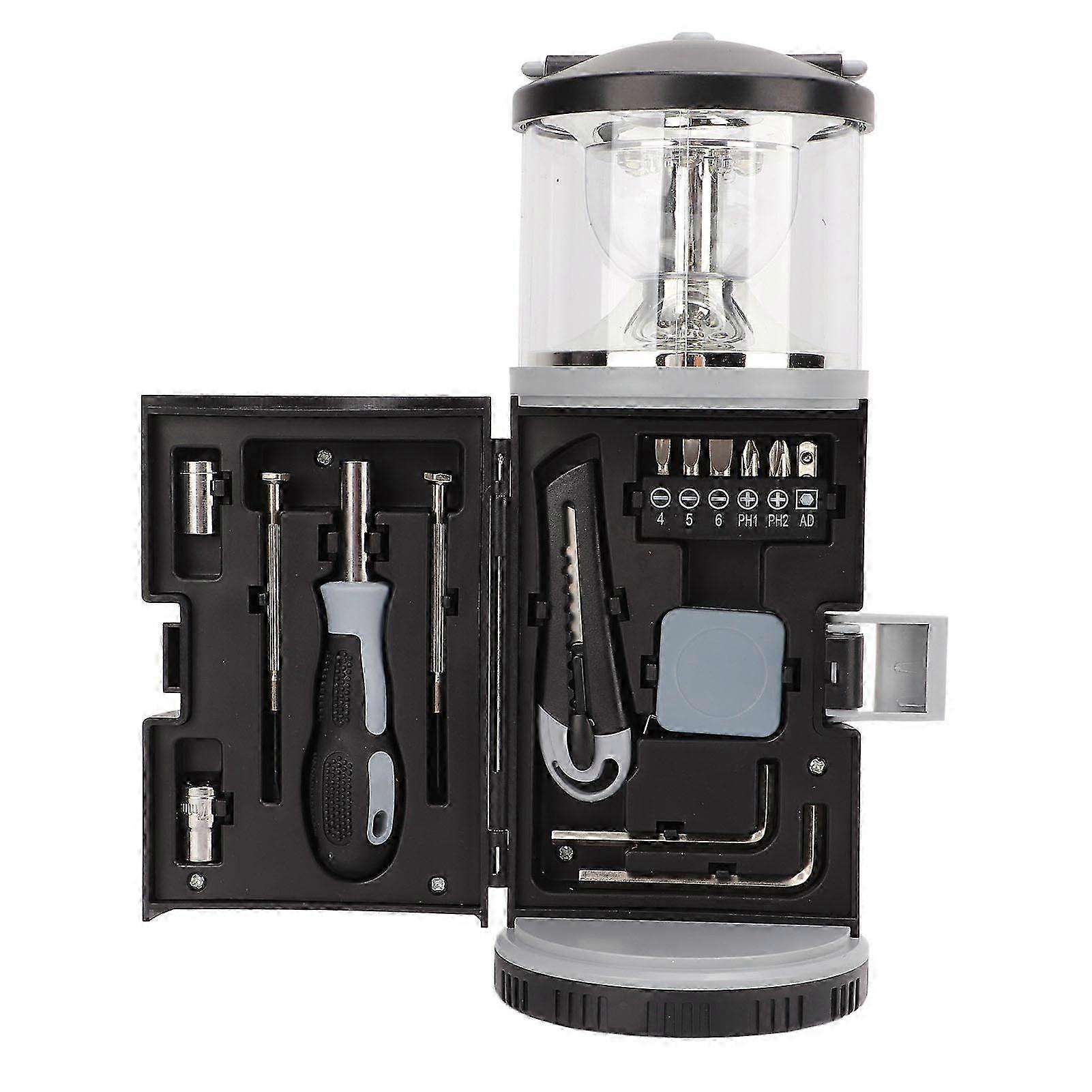 Lantern Hardware Tool Set Multifunction Auto Repair Outdoor Camping Hardware Kits