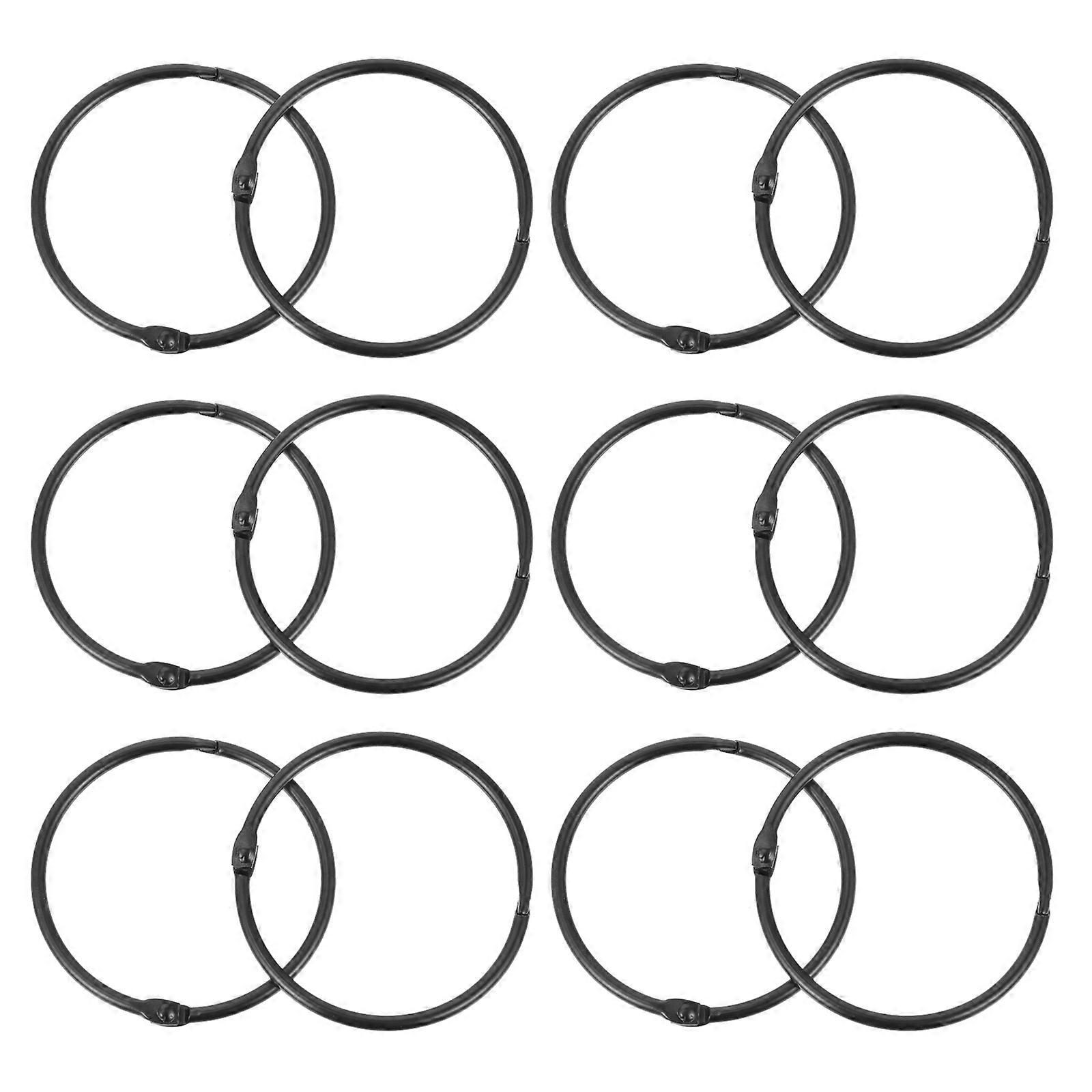 Bath Curtain Metal Hook Classic Circular Shape High-Grade Iron Material 12Pack