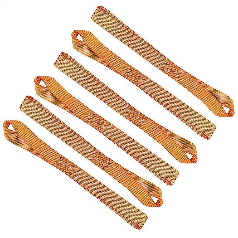 Motorcycle tiedown straps, set of 6 for ATVs, UTVs, scooters orange