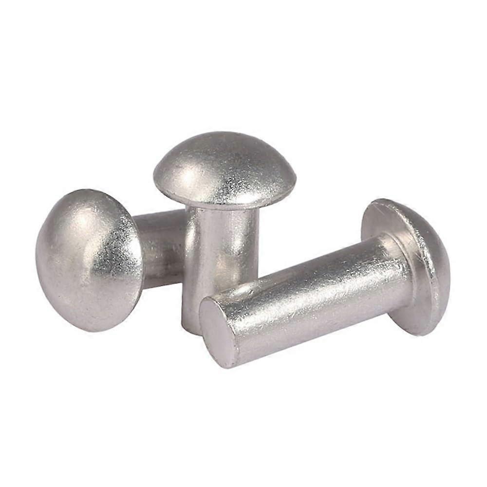 Metal Screws M2-M6 Aluminium Alloy Self-Tapping Screws, Solid Round Head and Button Head Rivets, 20/50/100/200 Pieces