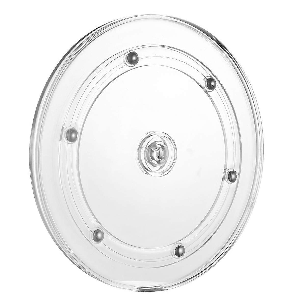 Acrylic Rotating Cake Stand with Smooth Turntable for Decorating – Transparent DIY Display Platform for Home and Bakery Use – Non Slip, Easy Clean