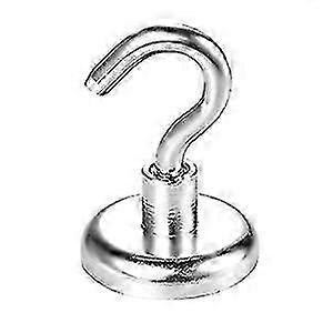 Magnetic Hooks for 2023 - 6 Pieces 32mm Neodymium Hooks, Strong Multi-Purpose Wall Mounts