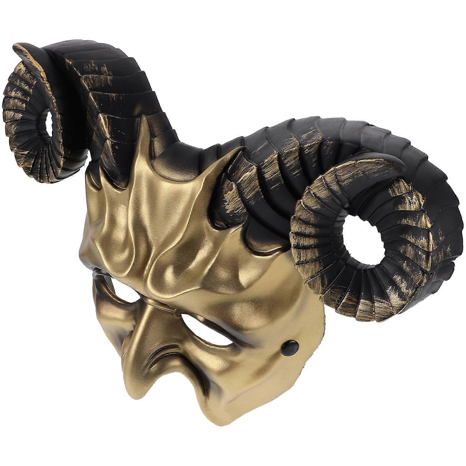 Scary Masquerade -Shape Design Masquerade Party Mask Halloween Fancy Dress Parties Pu Adjustable Fit Elastic Band 1Pack