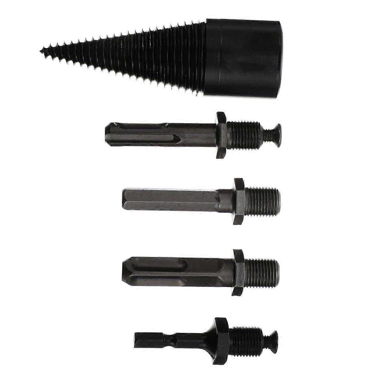 1Set Partial Log Splitter Drill Bit Stable Cone Drill Bit for Efficient Wood Splitting for Indoor and Outdoor Use Easy Handling