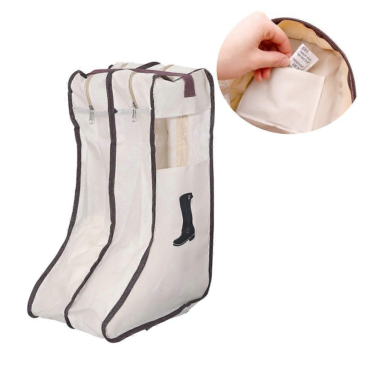 حقيبة التمهيد بتصميم مريح فصل عن الملابس أقمشة غير منسوجة للرجال النساء حجم السفر L بيج 1 قطعة