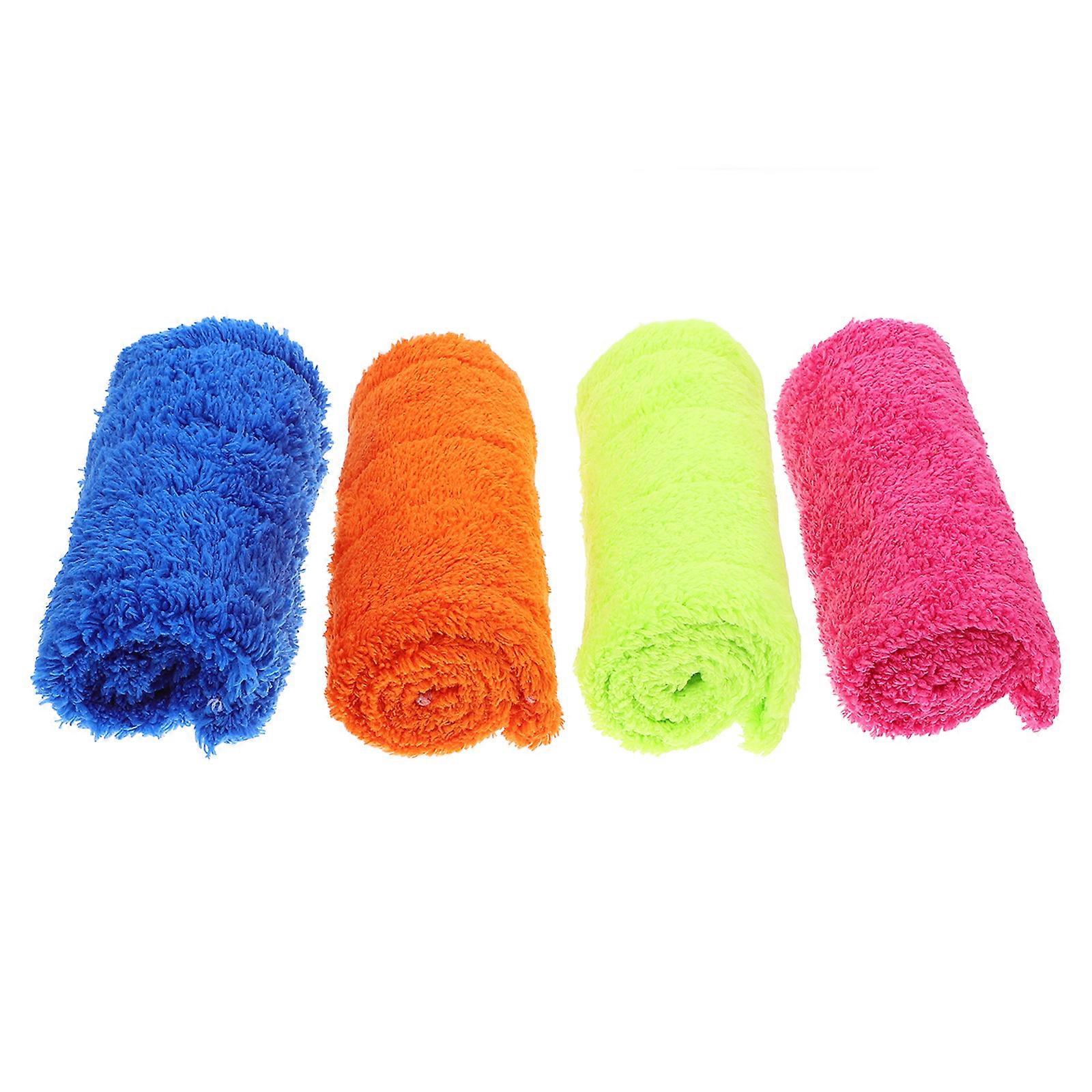 Reusable Mop Pads Mop Replacement Pad Office Cleaning Polishing Blue 4Pcs