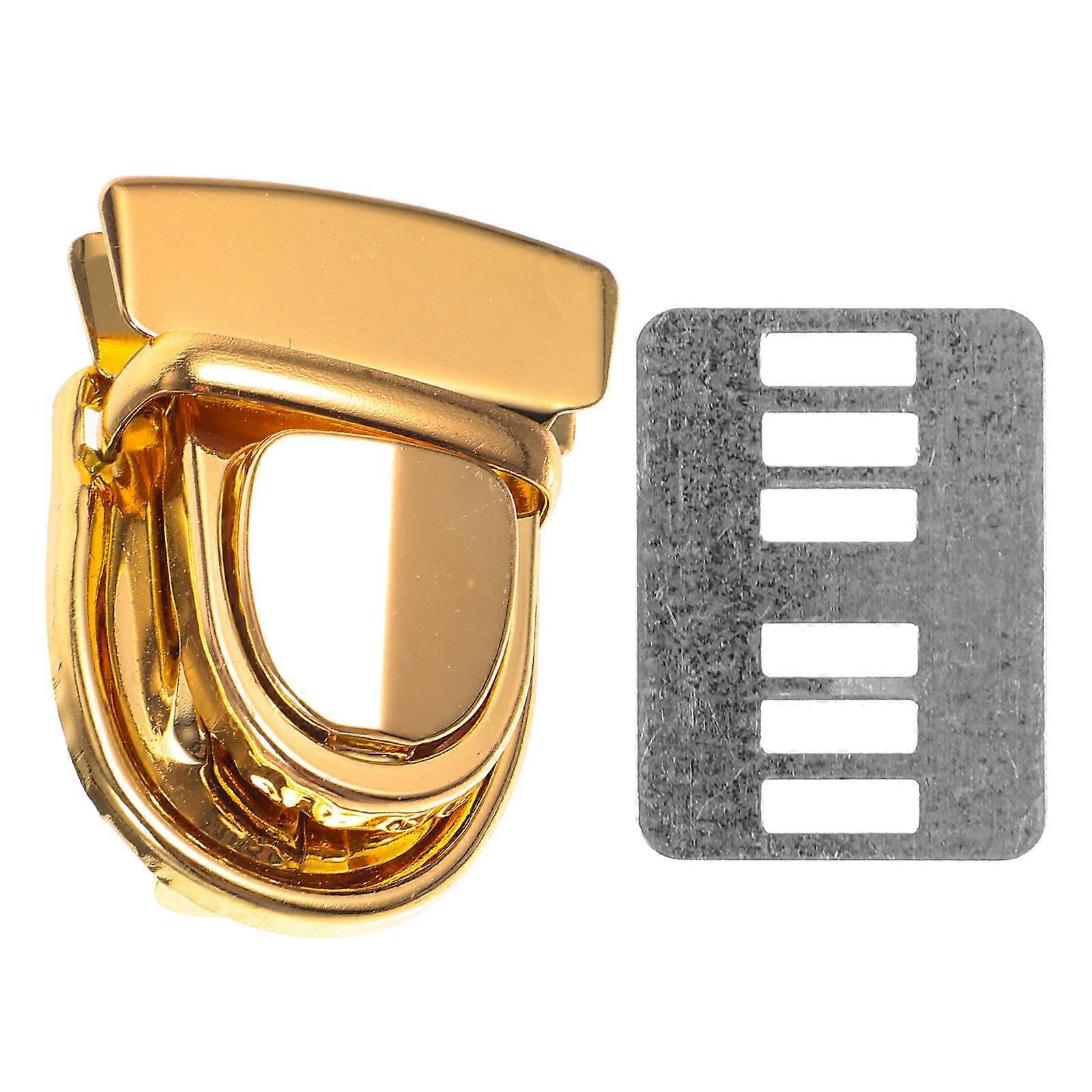 Purse Supplies Bag Buckle Locks For Diy Projects Golden Iron Rectangular Decorative Buckle 6 Sets