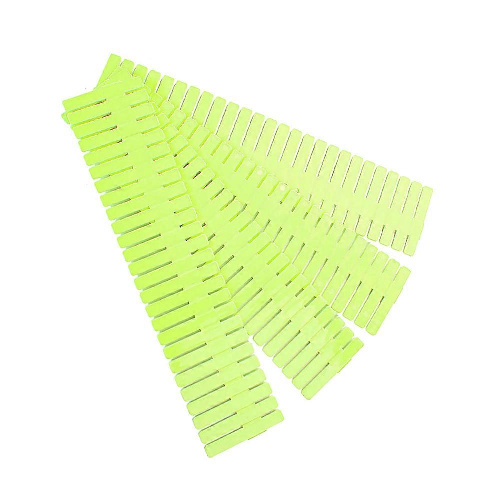 Green Adjustable Drawer Dividers for Closet Organization Made of PP Material Fits Most Drawers