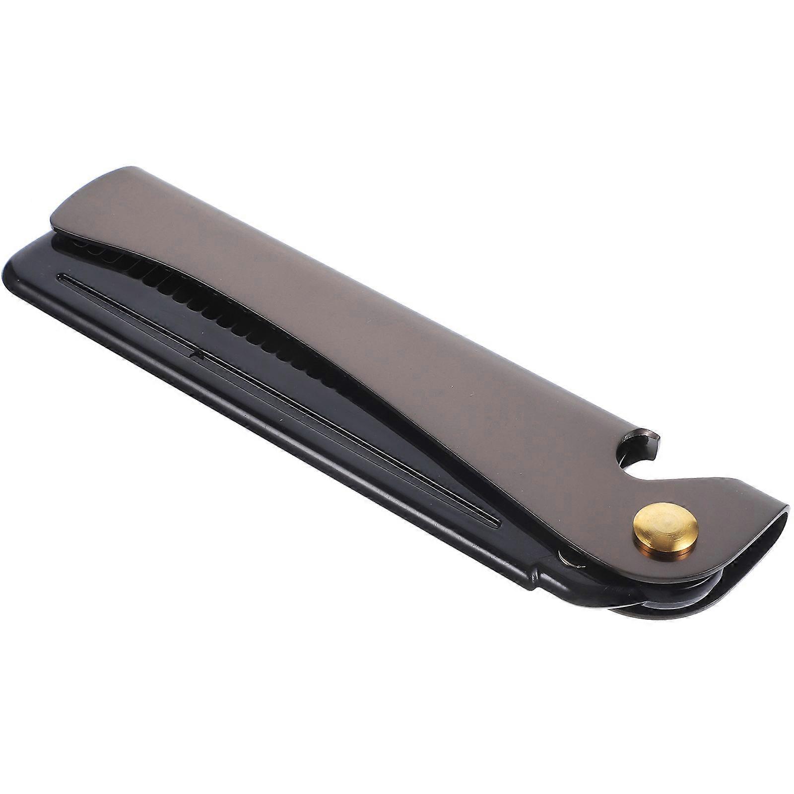 Styling Comb for Home with Stainless Steel and PC Material Golden Color Small Size Portable