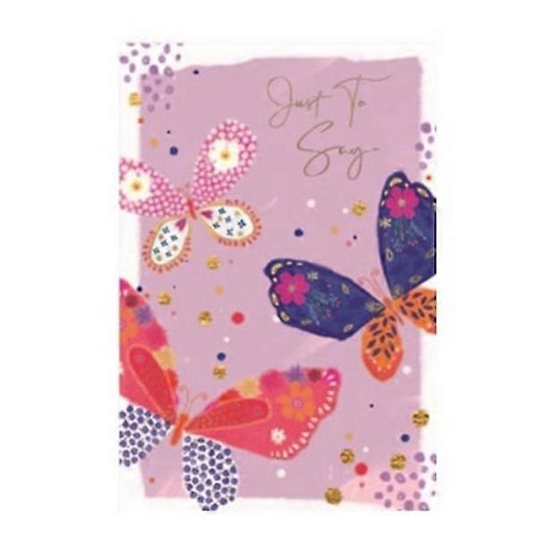 Simon Elvin Just to Say Congratulations Card with Butterflies (6-pack) Multicoloured One Size