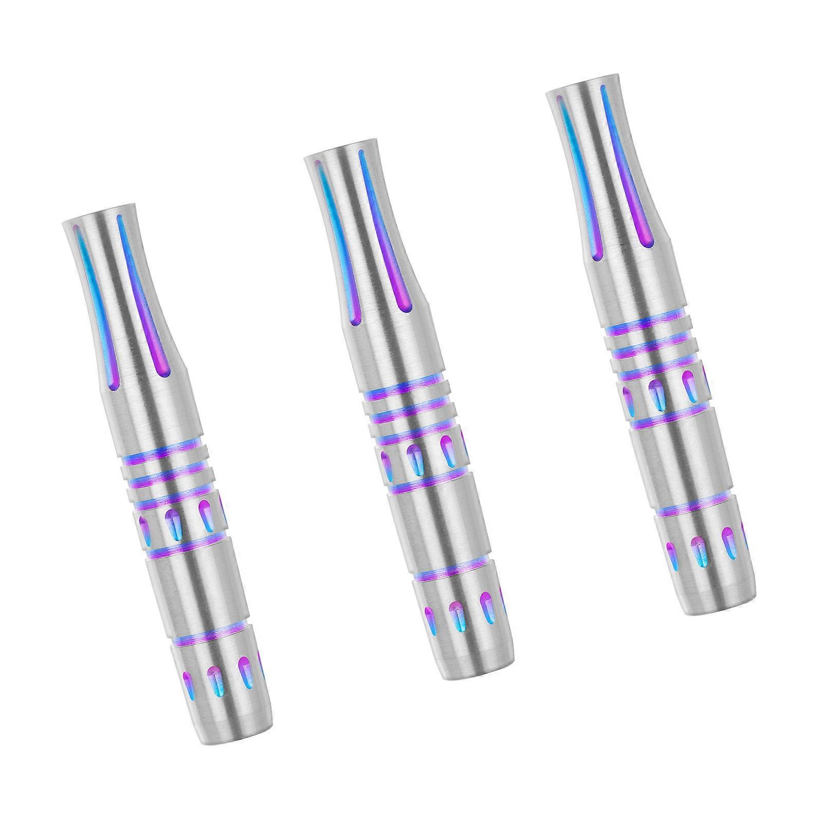 3Pcs 17 Grams Metal Dart Barrels Sturdys Electronic Dart Barrels with 2BA Thread Professional Dart Replacement Part Multicolor