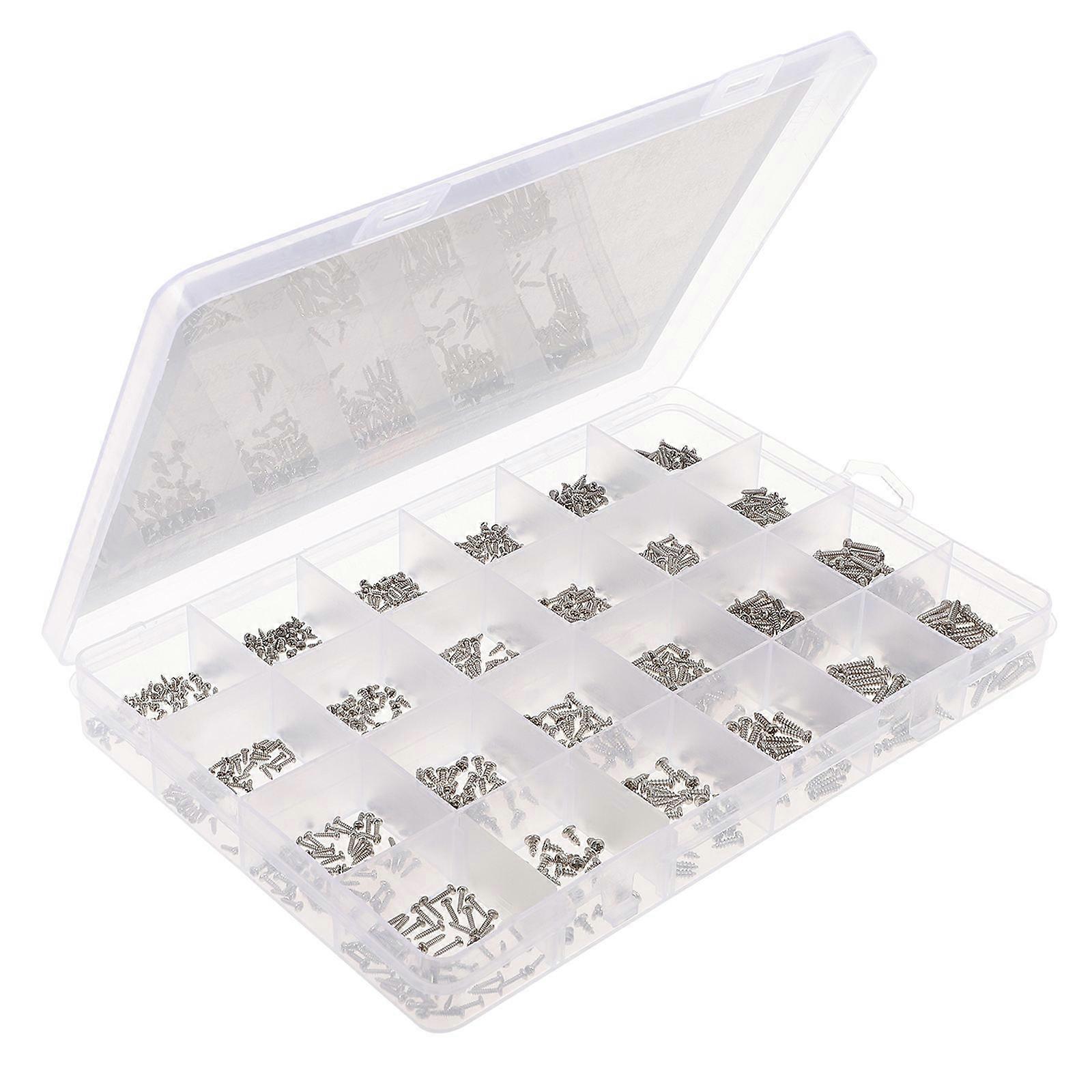 Pan Head Self Tapping Screws Kit Carbon Steel Various Sizes In Set Industrial Applications 1Set