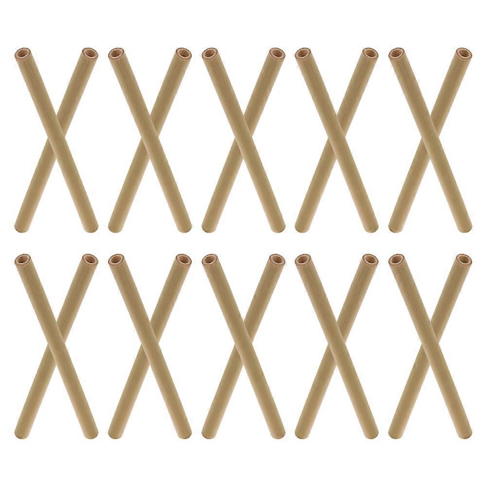 Bamboo Replacement Tubes for Bee House 20cm Chocolate Color Durable and Reusable Nesting Tubes for Use