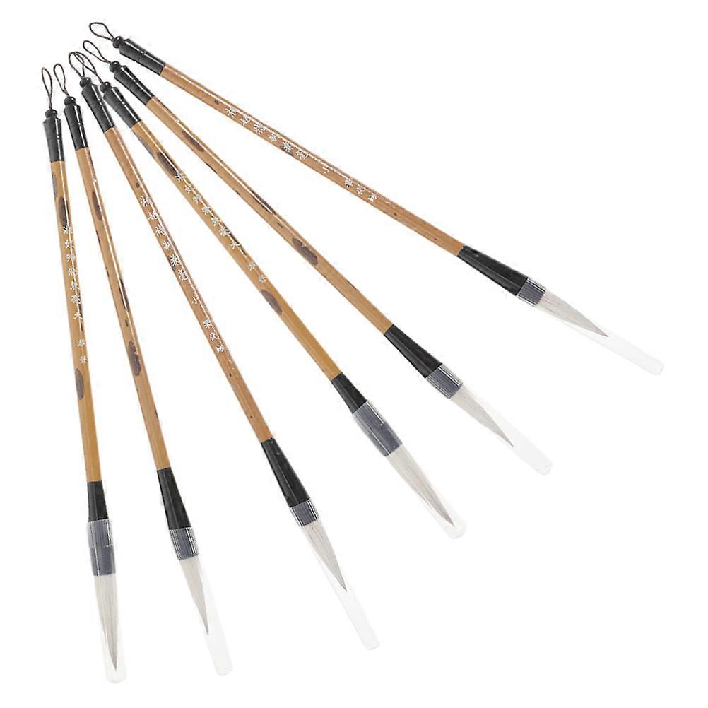 6pcs Calligraphy Brush Set for Painting, Watercolor & Calligraphy – Smooth Writing Tool for Beginners & Professionals