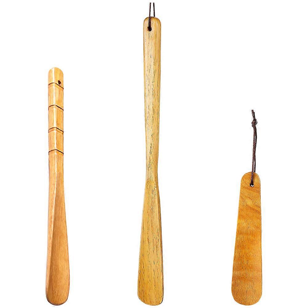 3pcs Senior Shoe Horns Portable Shoehorn Boot Lifter Helper