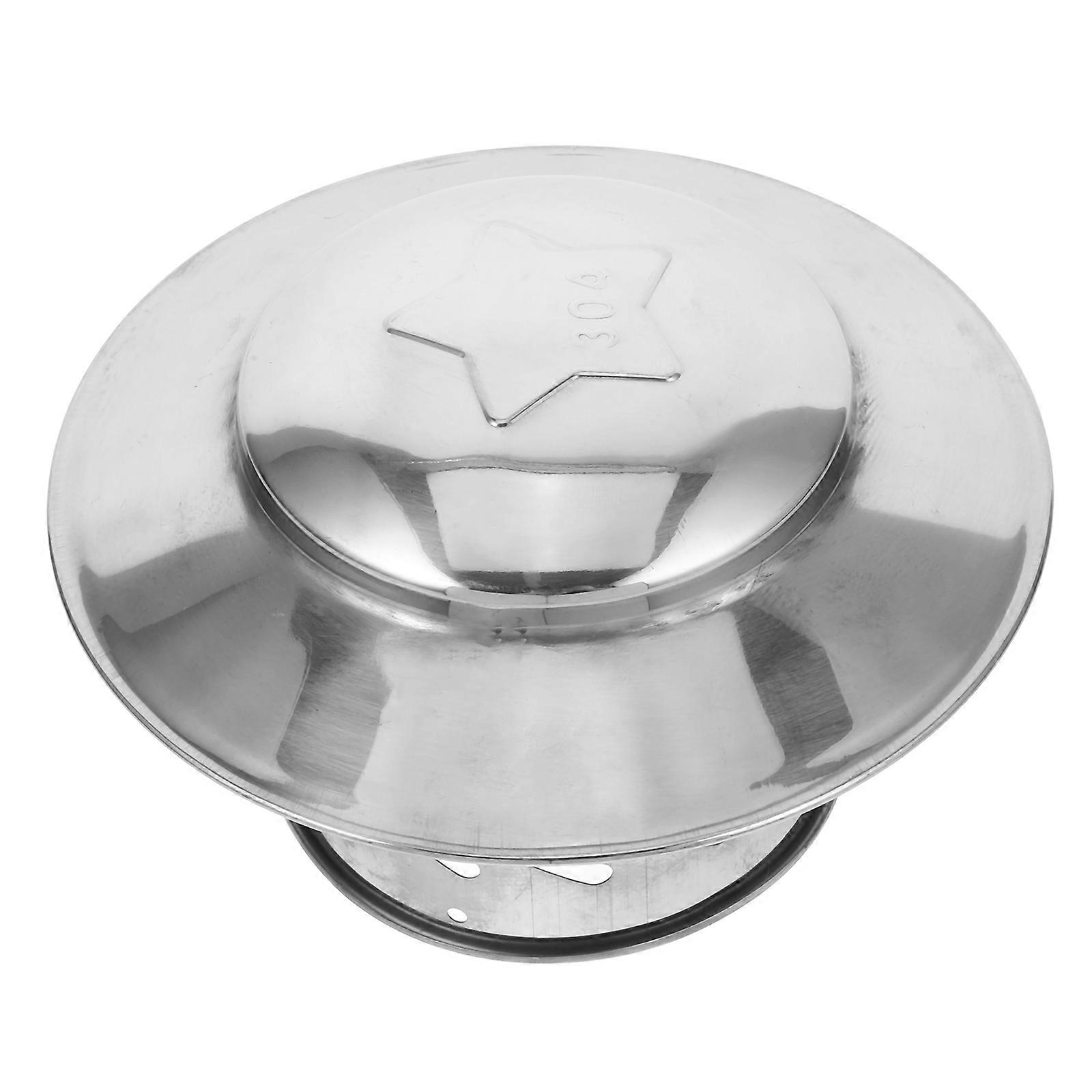 Stainless Steel Chimney Cap for Home Silver Color Keeps Debris and Water Out 10 Inch Diameter