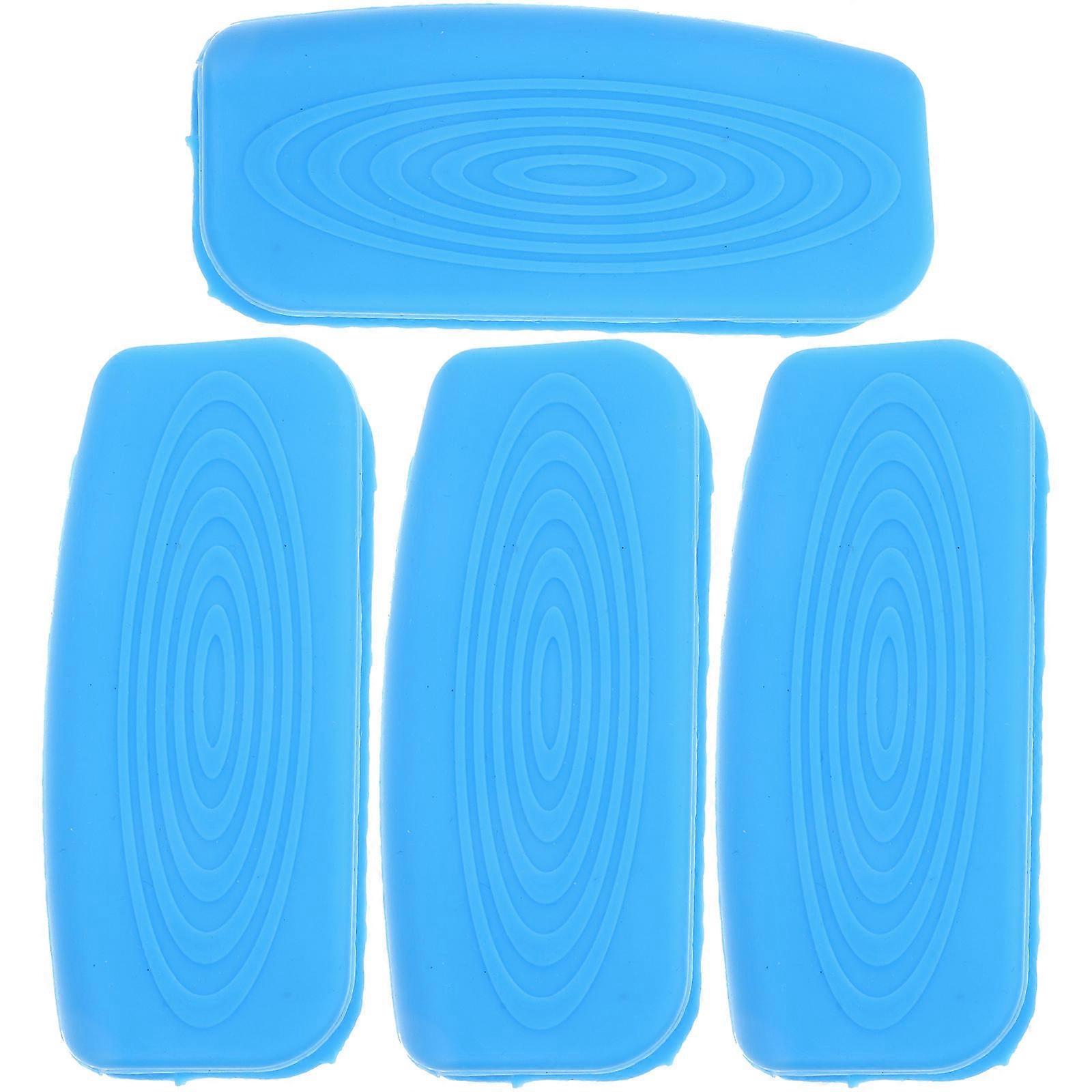 Anti-Scalding Handle Sleeves Heat-Resistant Blue Silicone Covers Ideal For Cooking And Home Use With Practical Anti-Slip Function
