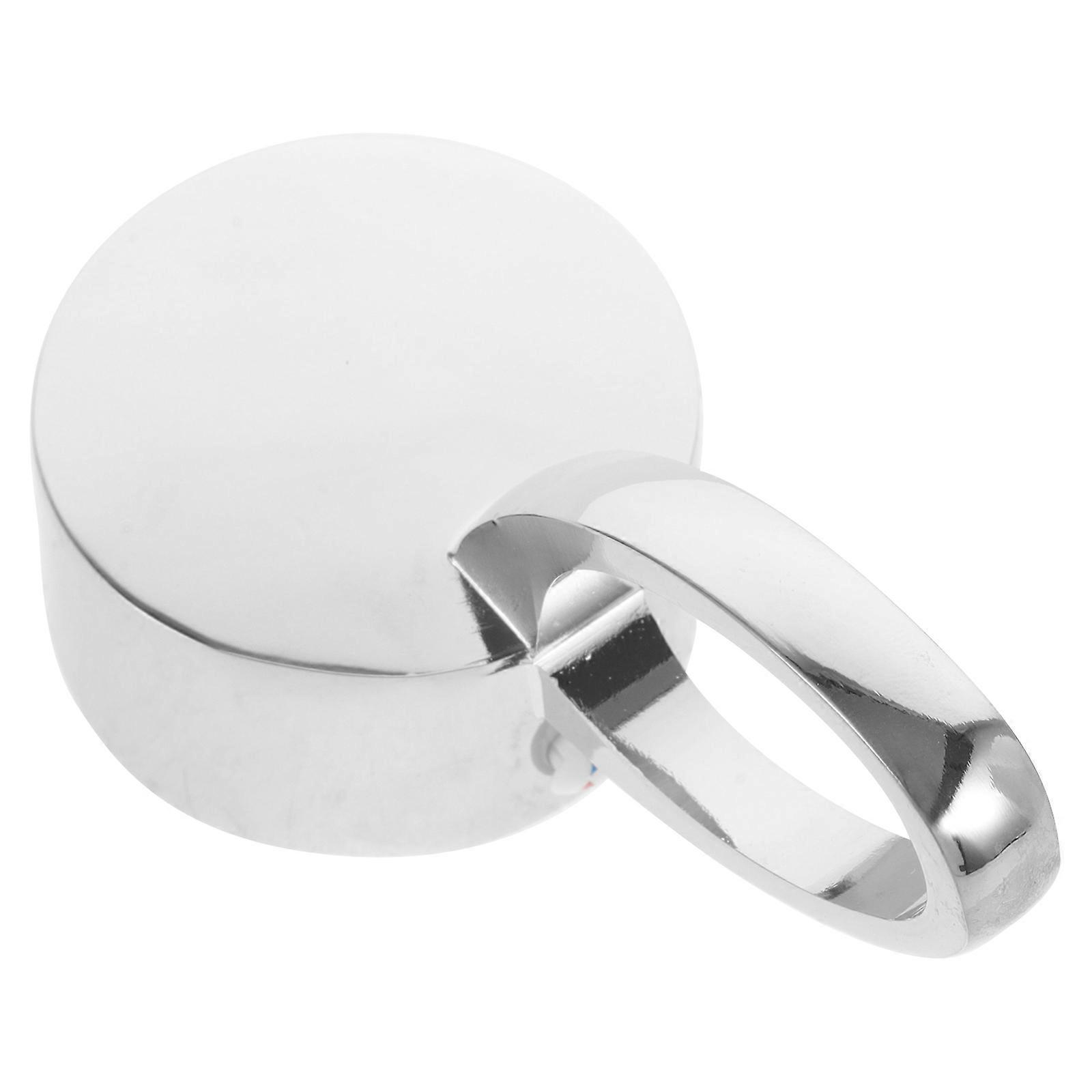 Copper Shower Faucet Handle Replacement for Daily Use Silver Color Easy Installation Sturdy Construction 1 piece
