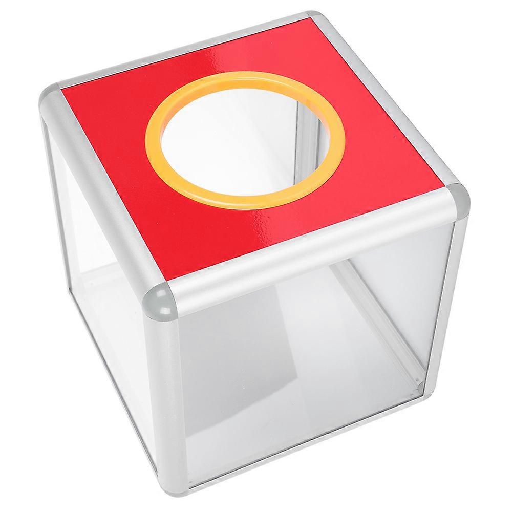 Transparent MultiFunction Box for Storage Use Portable and Acrylic 7.87x7.87x9.45 Inches