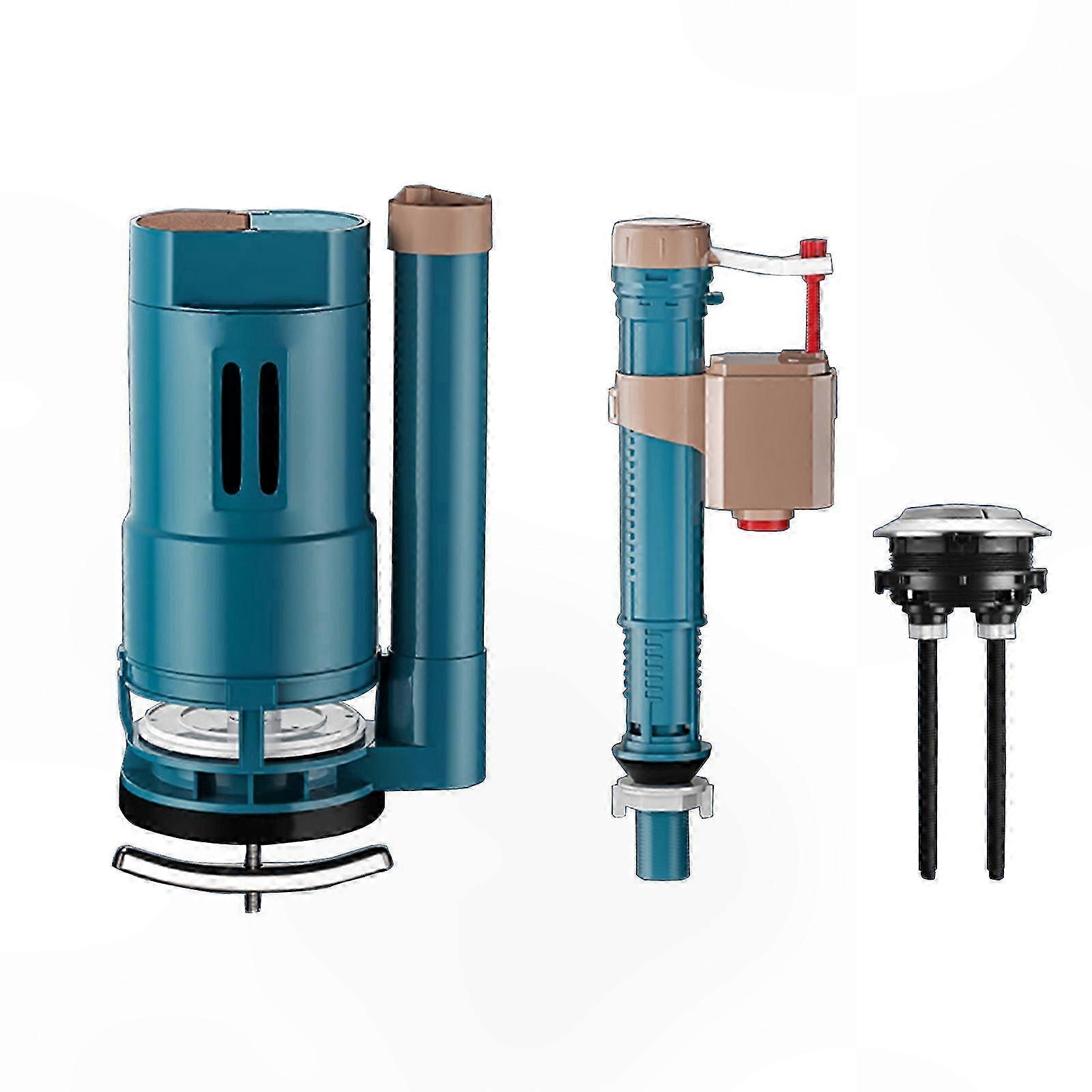 WC-Spülkasten-Einlassventile Zwei-Knopf-Wasserauslassventile WC-Einlass- und -Auslassventile WC-Tanks Zubehör 20cm
