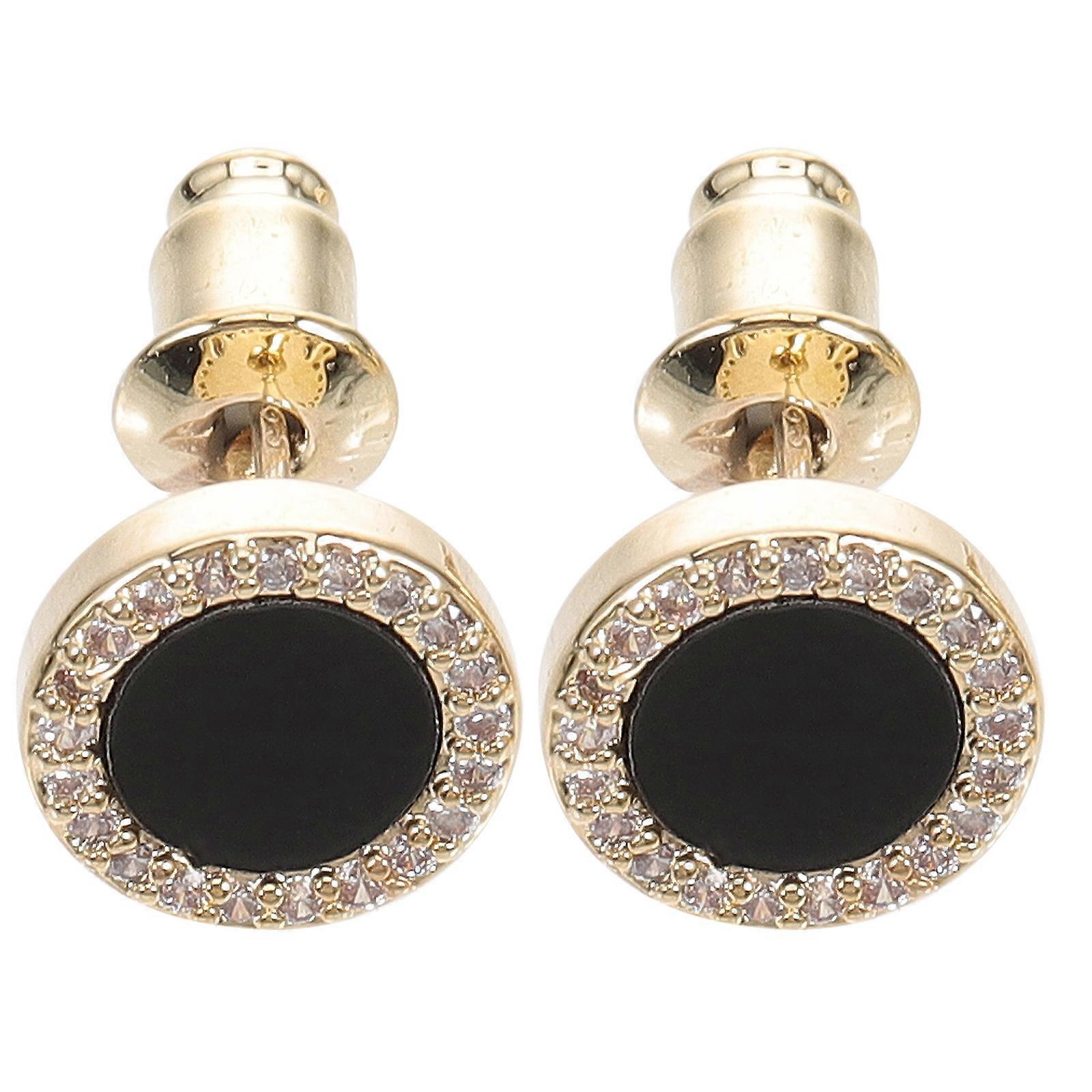 Cute Circle Earrings for Women Girls with Assorted Color Alloy Material Lightweight Small Studs