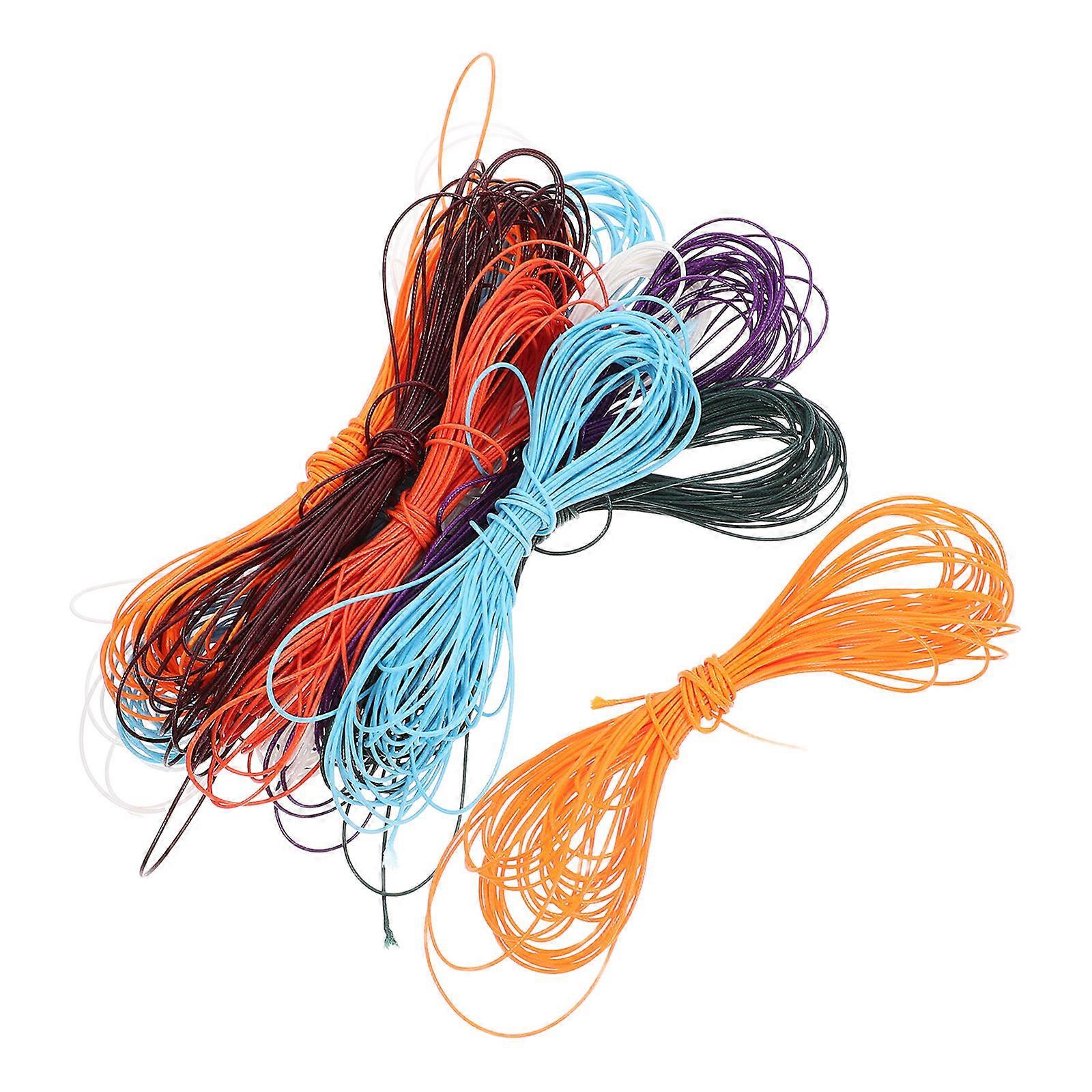 HandWoven Cotton Rope for Jewelry Making with Assorted Colors 10 Rolls Ideal for DIY Crafts