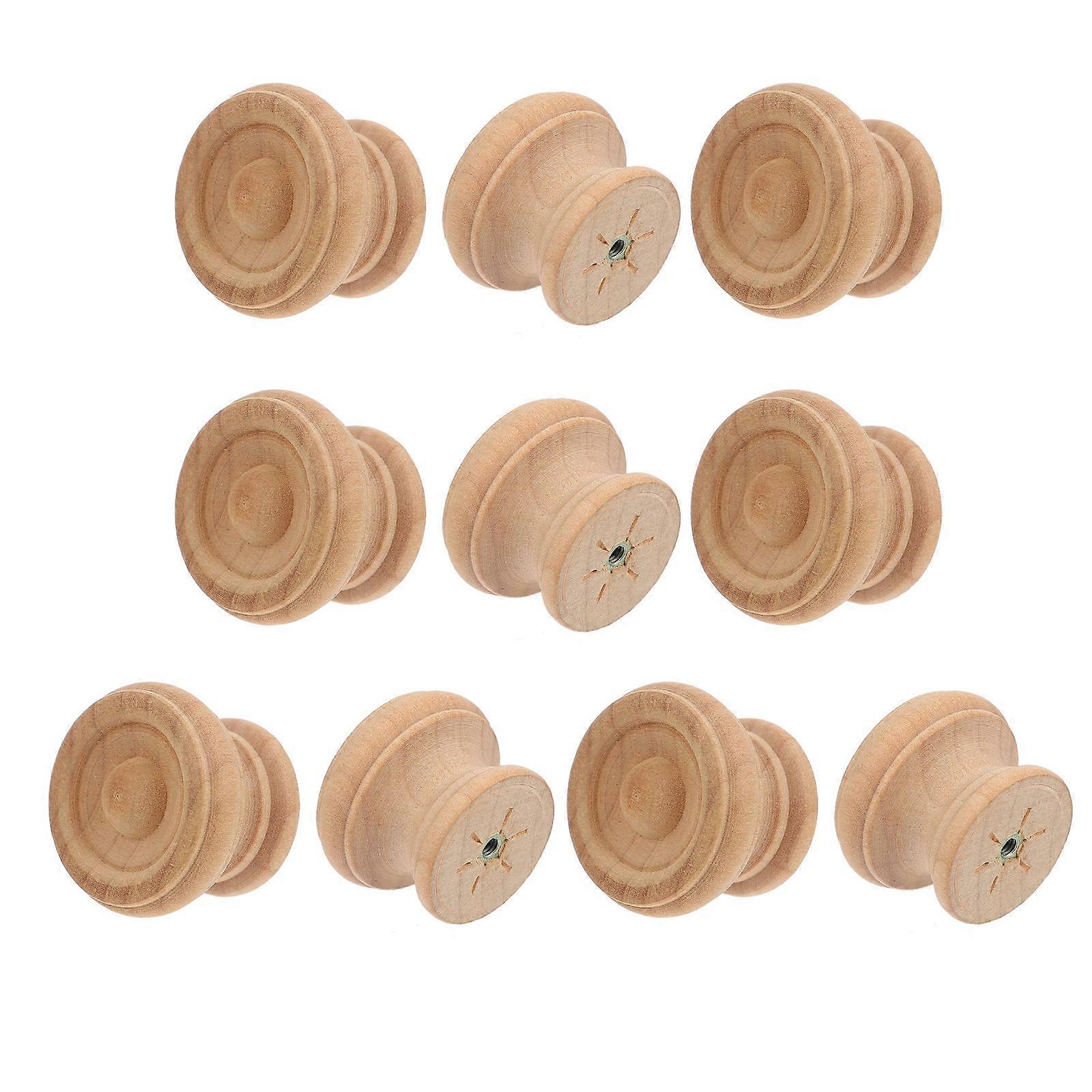 Wood Cabinet Handle for Furniture Use Khaki Color Durable and Easy to Install 10 Pieces
