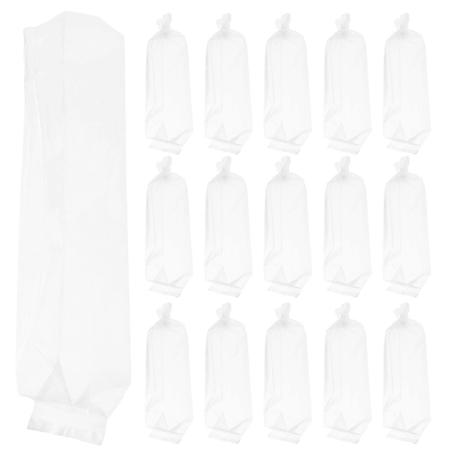 Long Flat Open Fish Transport Bags 50Pcs Elongated Shape For Aquarium Fish Includes Thick Material For Secure Travel And Easy Sealing